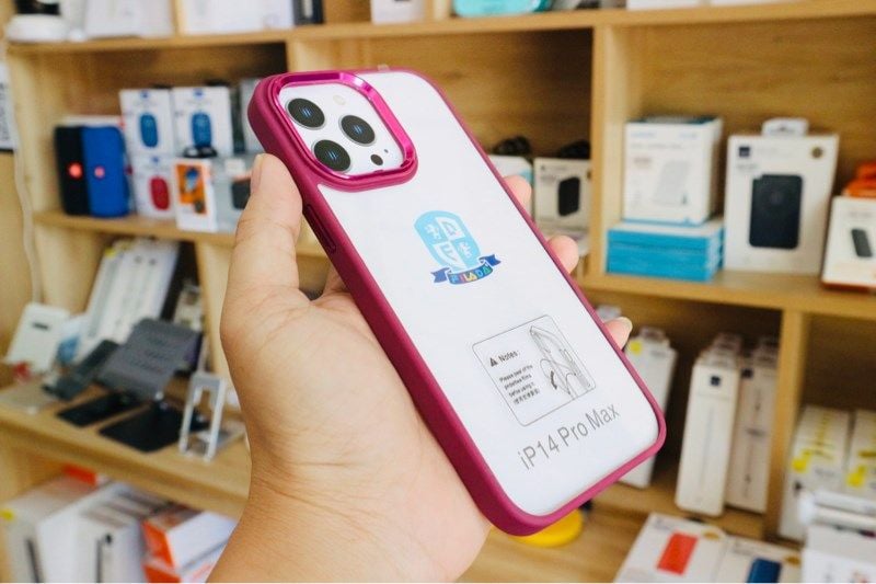  Ốp 14 Promax Filada Viền Tím Lưng Trong 
