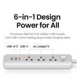  Ổ Điện Ugreen 30W CD286 (2500W 1C+2U) 