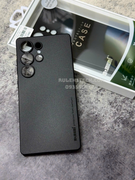  Ốp S25 Ultra Memumi Lụa Mỏng - Đen 
