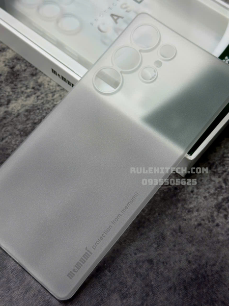  Ốp S25 Ultra Memumi Lụa Mỏng - Trắng 