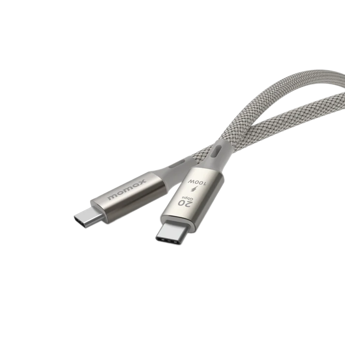  Cáp C to C Momax Elite 100W 1M - Gold (Thunderbolt 2 Tốc độ 20Gbps 4K/60hz) 