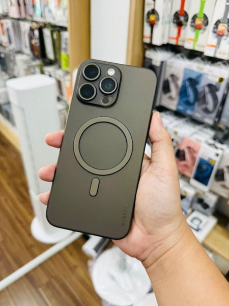  Ốp 15 Promax Memumi Lụa Magsafe - Xám 