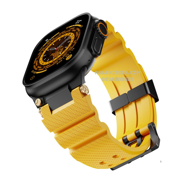  Dây Applewatch Ultra Redefine - Vàng (Chốt Đen) 