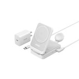  Đế Sạc Anker MagGo Foldable 15W 3in1 (Trắng) 