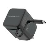  Sạc Momax GaN 65W Kèm Dây Rút - Đen 