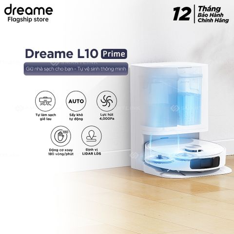  Robot Dreame L10Prime Hút Bụi Lau Nhà+Giặt Giẻ 