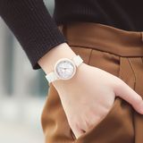  Đồng hồ nữ Julius Star JS-062 đá Ceramic - Size 29 