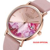  Đồng hồ nữ Julius JA-1312C dây da  - Size 36 