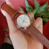  SaleOff30% |  Đồng hồ nữ Julius JA-1309 dây da nâu - Size 30 