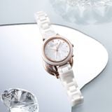  Đồng hồ nữ Julius Star JS-062 đá Ceramic - Size 29 