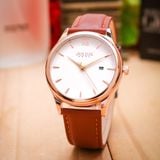  Đồng hồ nam Julius JA-1309 dây da - Size 40 