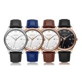  Đồng hồ nam Julius JA-1309 dây da - Size 40 