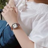  Combo Đồng hồ nữ Julius JA-1242 + dây da - Size 25 