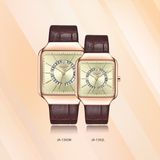  Đồng hồ cặp Julius JA-1392 dây da 