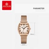  Combo Đồng hồ nữ Julius JA-1242 + dây da - Size 25 