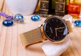  Đồng hồ nữ Julius JA-1065B dây thép vàng - SIze 34 