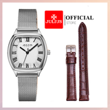  Combo Đồng hồ nữ Julius JA-1242 + dây da - Size 25 