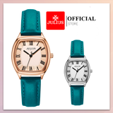  Đồng hồ nữ Julius JA-1242 dây da xanh - Size 
