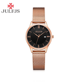  Đồng hồ nữ Julius JA-1328 dây da đen - SIze 30 