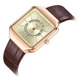  Đồng hồ nam Julius JA-1392 dây da - Size 40 