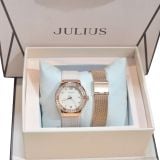  Combo Julius JA-1395 đồng hồ nữ + dây thép | Julius Official 