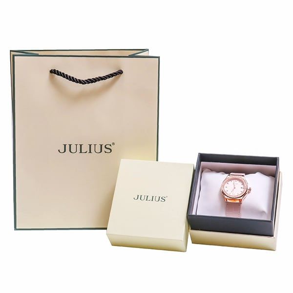  Đồng hồ nữ Julius JA-1395 dây da - Size 32 