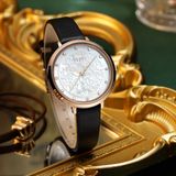  Đồng hồ đeo tay Julius nữ JA-1400 dây da - Size 32 