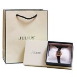  Đồng hồ đeo tay nữ Julius JA-1414 dây da - Size 20 