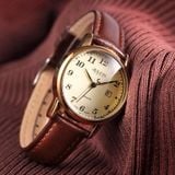  Đồng hồ nữ Julius JA-508 dây da nâu - Size 30 