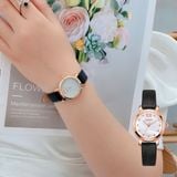  Đồng hồ nữ Julius JA-945 dây da đen - Size 30 