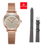  Combo Đồng hồ nữ Julius JA-963 + dây da 