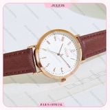  Đồng hồ nữ Julius Ja-1017 dây da - Size 35 