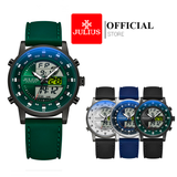  Đồng hồ nam Julius JAH-136 dây silicon - Size 43 