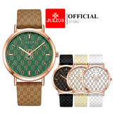  Đồng hồ nữ Julius JA-1367 dây da - Size 37 