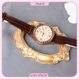  Đồng hồ nữ Julius JA-379 dây da nâu size 40 | Julius official 