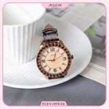  Đồng hồ nữ Julius JA-379 dây da nâu size 40 | Julius official 