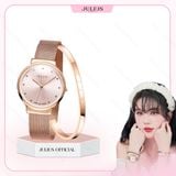  Đồng hồ nữ Julius JA-426LF dây thép vàng hồng - Size 30 