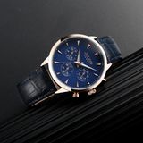 Đồng hồ nam Julius JAH-107 dây da - Size 41 