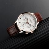  Đồng hồ nam Julius JAH-107 dây da - Size 41 