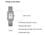  Đồng hồ nữ Julius Star JS-046 Kính Sapphire - Size 22 