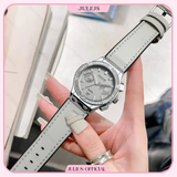  Đồng hồ nữ Julius JA-1490 dây da đính đá, đồng hồ thương hiệu hàn Quốc | Julius Official 