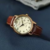  Đồng hồ nữ Julius JA-508 dây da nâu - Size 30 