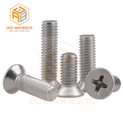 Vít pake INOX đầu bằng