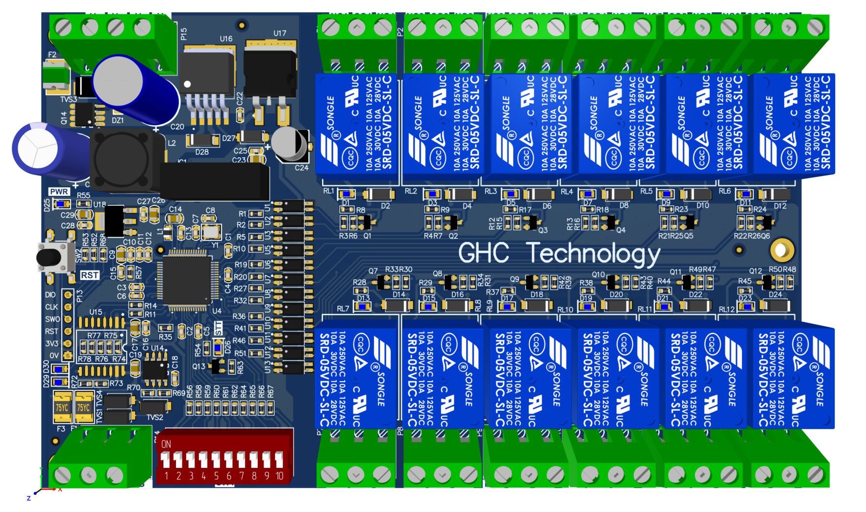 Module Modbus RTU Relay 12 Channels – GHC Technology