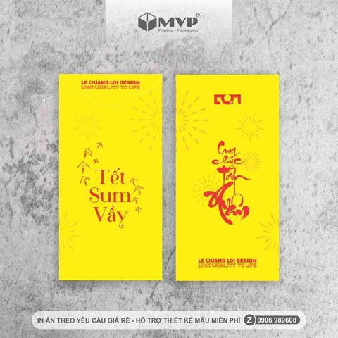  In Bao lì xì giấy Couche 