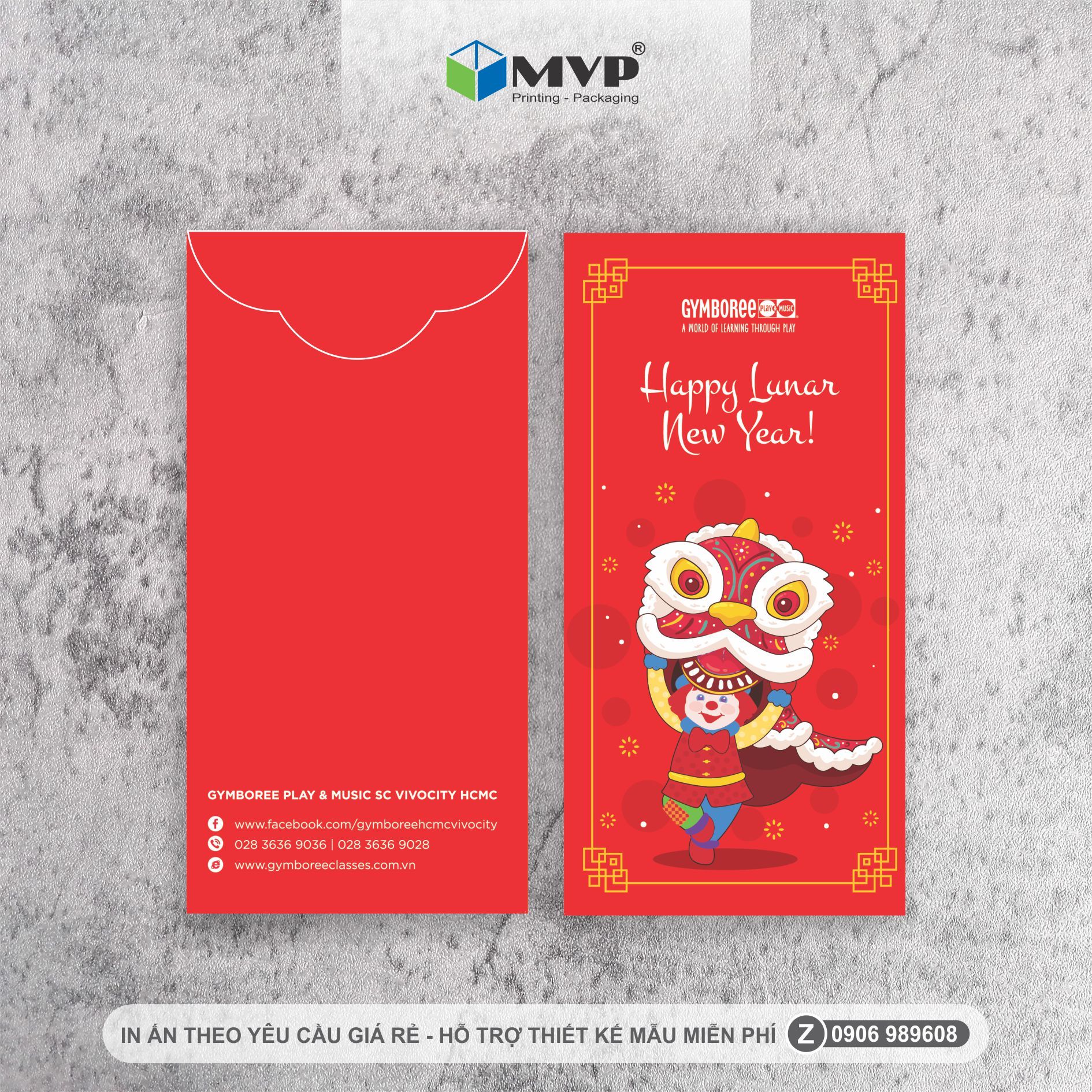 In Bao lì xì giấy Couche