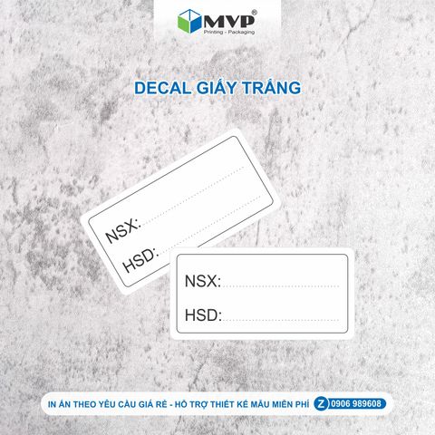  Tem Nhãn Decal Dán Ghi Ngày Sản Xuất (NSX) Và Hạn Sử Dụng (HSD) 