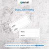 Tem Nhãn Decal Dán Ghi Ngày Sản Xuất (NSX) Và Hạn Sử Dụng (HSD)
