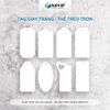 Nhãn mác tag giấy trắng trơn nhiều mẫu - Thẻ treo trơn không in