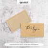 Card Cảm Ơn Giấy Kraft, Card Thank You chừa ghi nội dung